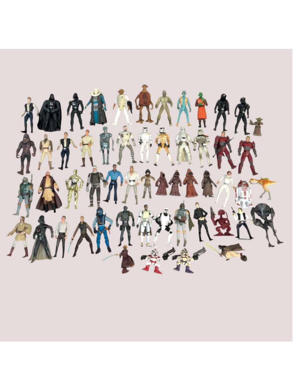 Vintage Star Wars Lot (One 1980s) 1990s 2000s Figures Weapons Parts Accessories